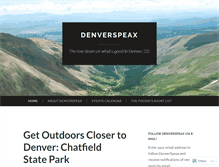 Tablet Screenshot of denverspeax.com